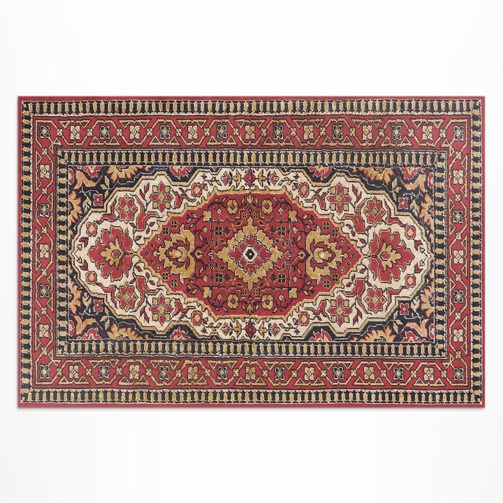 Covor de exterior, Wallfluent, Covor persan, Bordeaux, 80x120 cm, 010260370020000077904