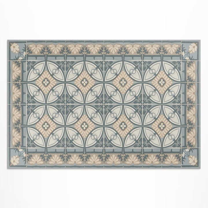 Covor pentru terasa, Wallfluent, Placi decorative, Gri, 150x225 cm, 010260370060000282069