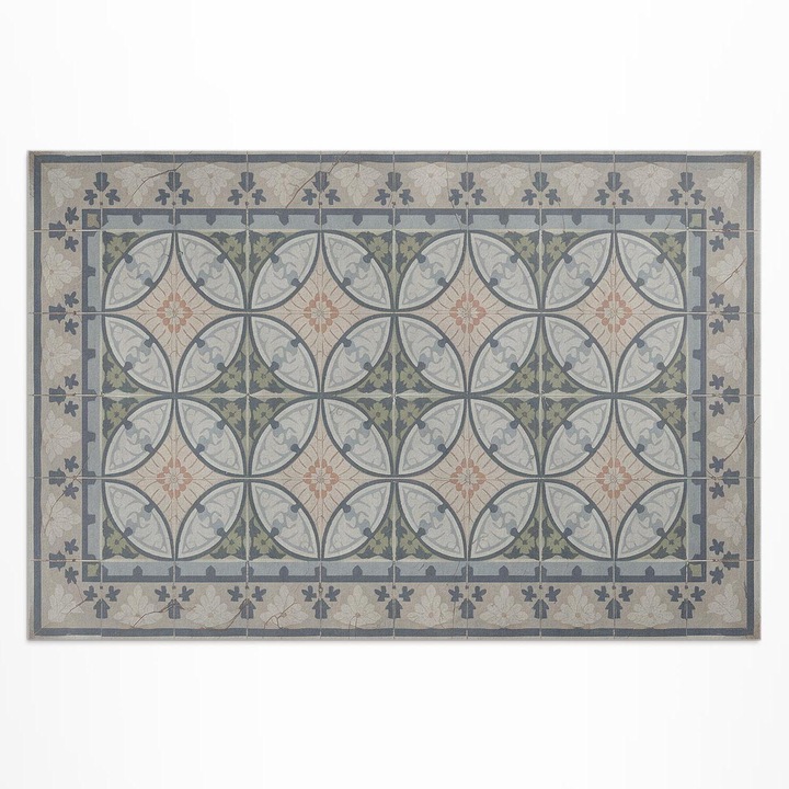 Covor pentru terasa, Wallfluent, Mozaic ceramic, Gri, 120x180 cm, 010260370040000282105