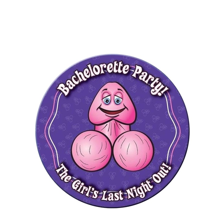8 db-os papírtányér szett vicces nyomattal, BACHELORETTE PARTY, bulikhoz, környezetbarát