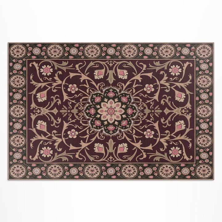 Covor de exterior pentru terasa, Wallfluent, antic pal, Maro, 120x180 cm, 010260370040000033210