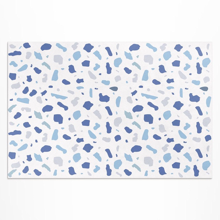 Covor de terasa, Wallfluent, Gresie decorativa, Albastru, 150x225 cm, 010260370060000057135