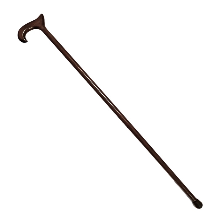 Baston din lemn de fag, GraweroweLove, antiderapant, maro