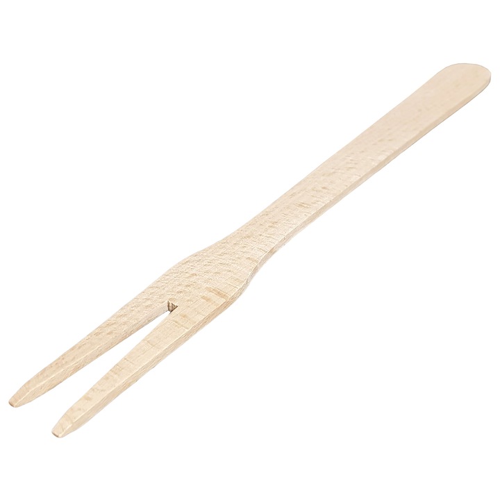 Furculita din lemn, GraweroweLove, 27cm, pentru gratar