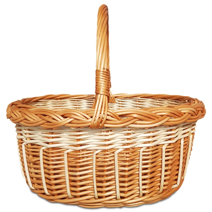 Cos de picnic, GraweroweLove, natural, 31x32x28cm, capacitate 9l