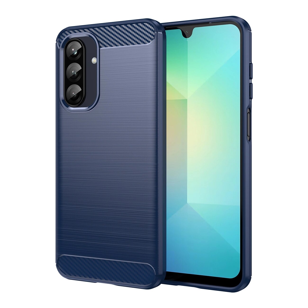 Carcasa Flexible Carbon compatibila cu Samsung Galaxy A26 5G Blue