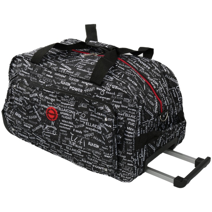 Geanta de voiaj tip troler Ella Icon Urban, 55x30x30cm, negru