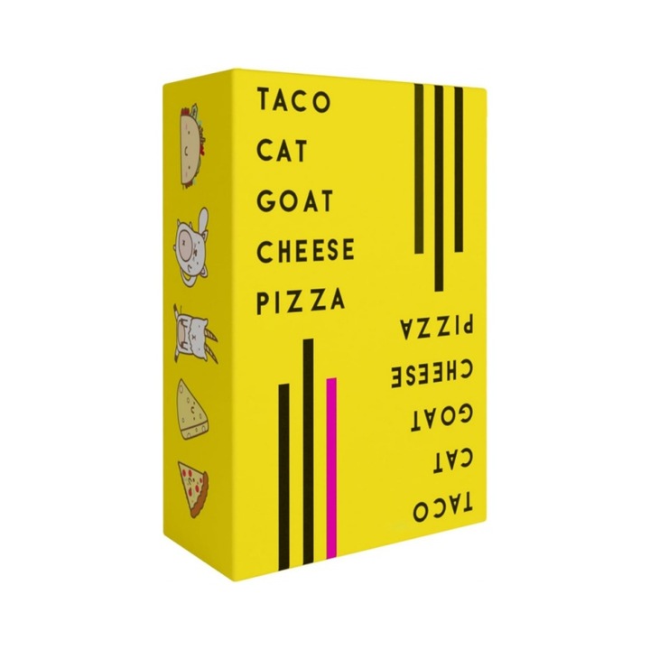 Настолна игра AjieQaQ, Taco Cat Goat Cheese Pizza, многоцветна, 2-8 играча, 8-99 години