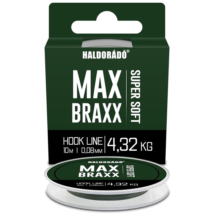 Fir pescuit, Haldorado, Max Braxx Super Soft Hook Line 0.08 / 10m - 4.32kg