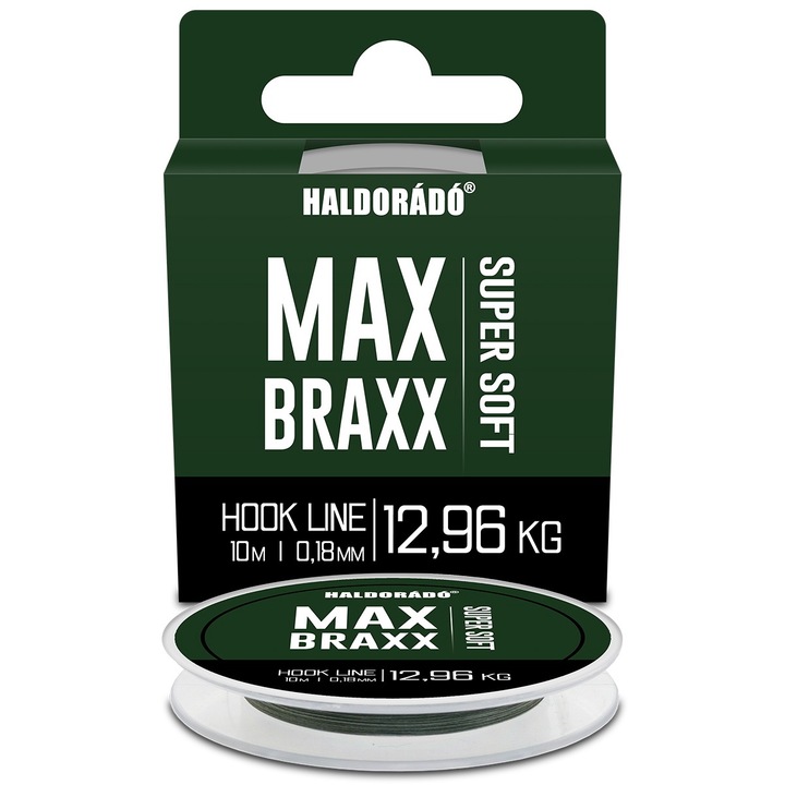 Fir pescuit, Haldorado, Max Braxx Super Soft Hook Line 0.18 / 10m - 12.96kg