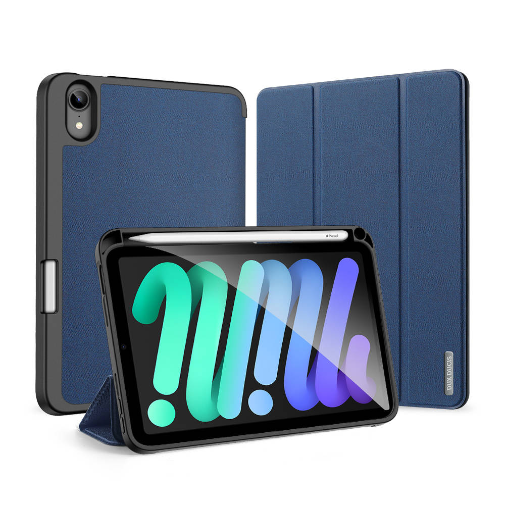 Husa tableta Dux Ducis Domo pentru Apple iPad Mini 7 / 6 gen. 2024 / 2021, albastru