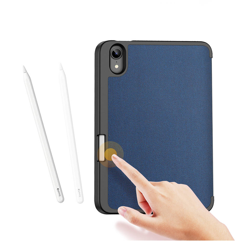 Husa tableta Dux Ducis Domo pentru Apple iPad Mini 7 / 6 gen. 2024 / 2021, albastru