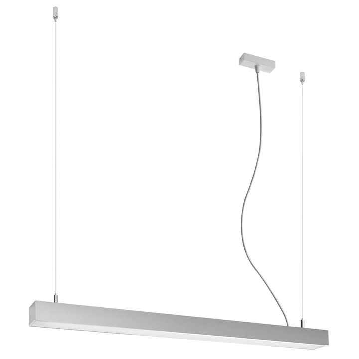 LED висящ полилей PINNE, Thoro Lighting, 31W, 4000K, сребрист, регулируем 150 см