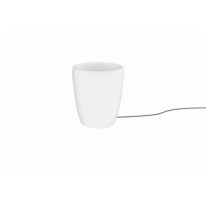 Lampa de terasa, Nowodvorski, model FLOWERPOT S, plastic, alb, 41x35x35cm, fara bec