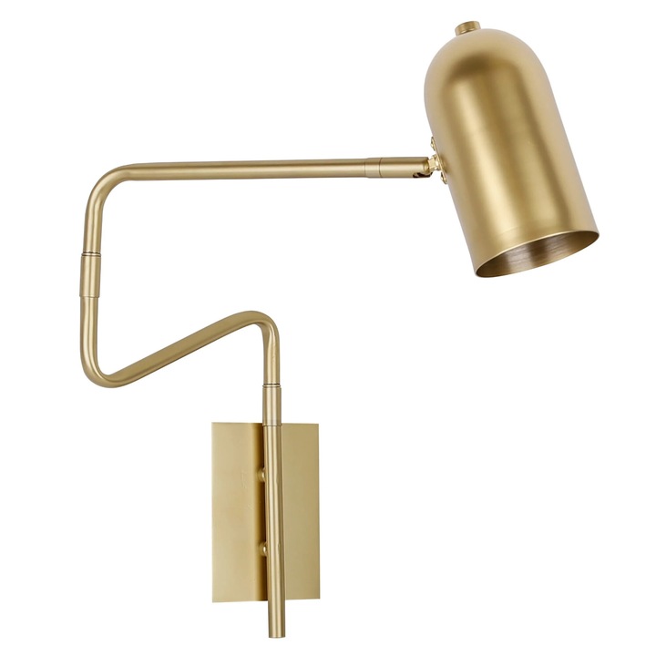 Стенна лампа Candellux Hosti, 1xGU10, 51x8x39см, златиста, димируема