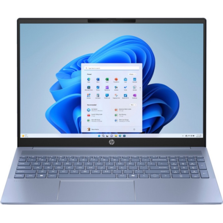 Лаптоп HP Pavilion 16, 16" WUXGA, AMD Ryzen™ 5 8540U до 4,9 GHz, 16 GB RAM LPDDR5 6400, 512 GB SSD, AMD Radeon 740M, Windows 11 Home, Sky Blue LPDDR5