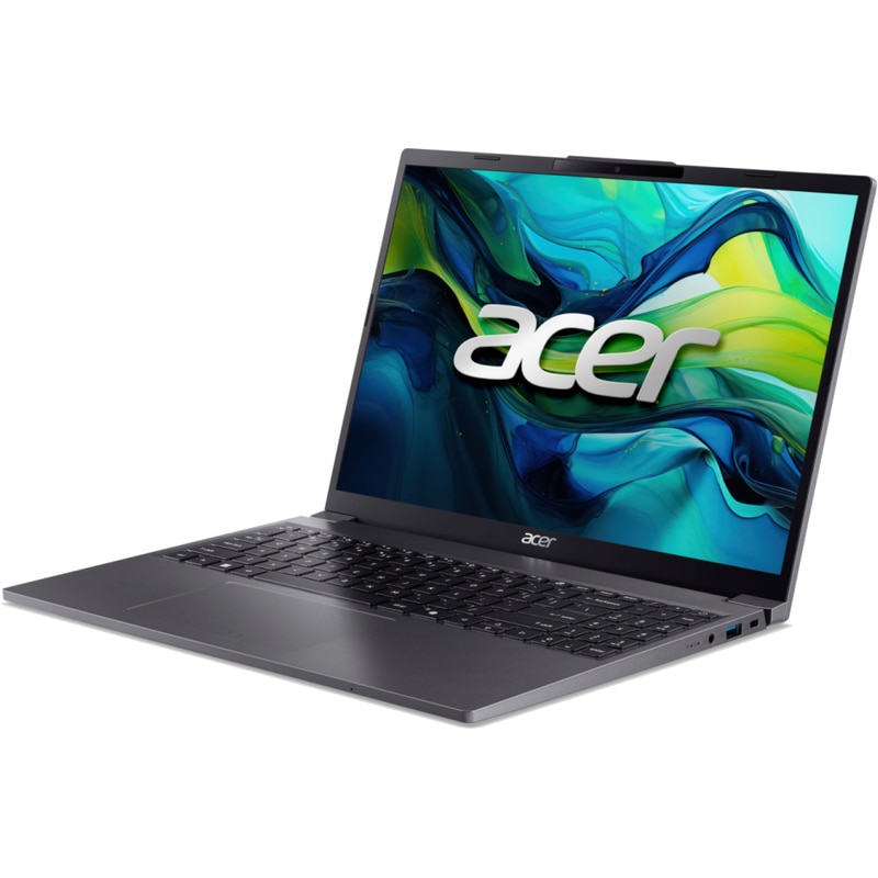 Laptop Acer 15.3'' Aspire Go 15 AG15-51P, WUXGA IPS, Procesor Intel® Core™ i7-1355U (12M Cache, up to 5.00 GHz), 16GB DDR5, 512GB SSD, Intel Integrated Graphics, No OS, Steel Gray