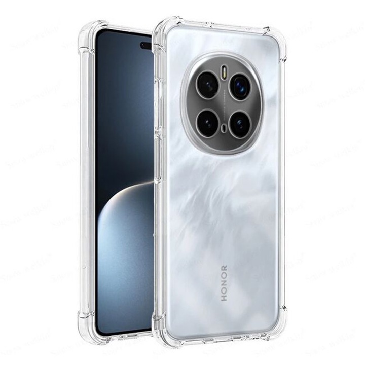 Силиконов калъф BestCase за Honor Magic7 Pro, Air-Cushion Technology, 1.5MM Anti Shock, Transparent