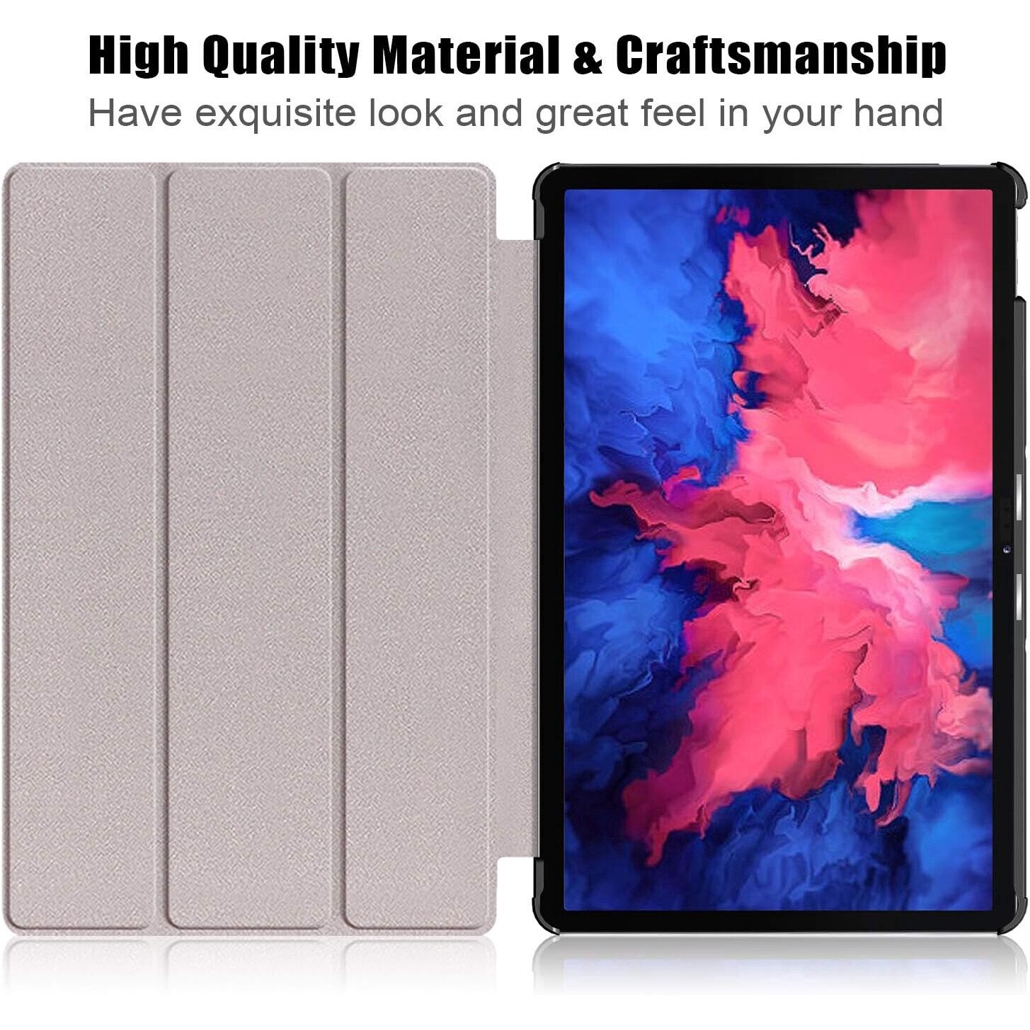 Husa Sigloo pentru tableta Lenovo Tab P11 Gen2(TB-350), 11.5 inch, Butterfly, Trifold, Smart Cover, Ultraslim