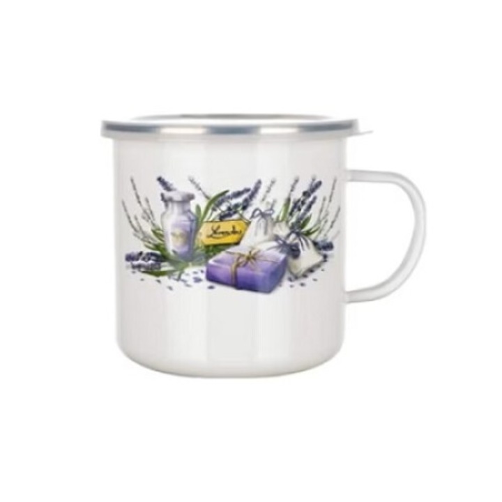 Zománcozott bögre Lavender 0,5 l