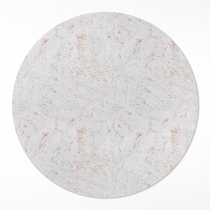 Covor de vinil, Wallfluent, Beton de piatra, Gri, Ø 140 cm, Rotund, PVC, 010260360820000033506