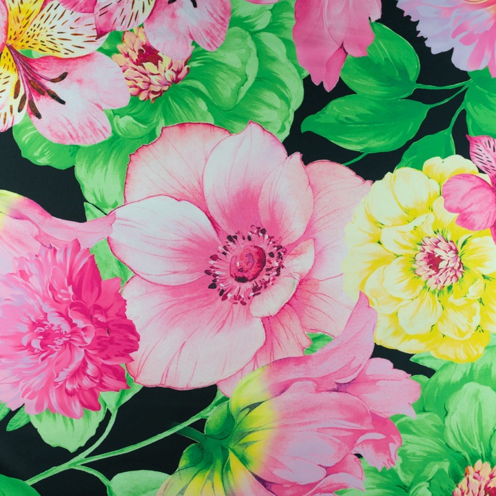Abrosz, ruha varrására alkalmas szövet, 150x50cm szabású, Fekete