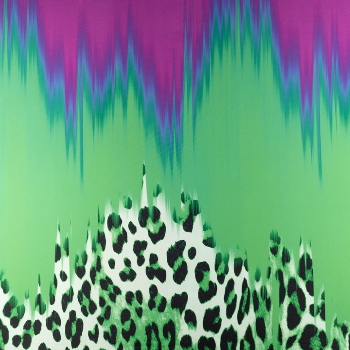 Tesatura pentru cusut fete de masa, perdele, rochii, taiata 150x50cm, Verde Si Roz