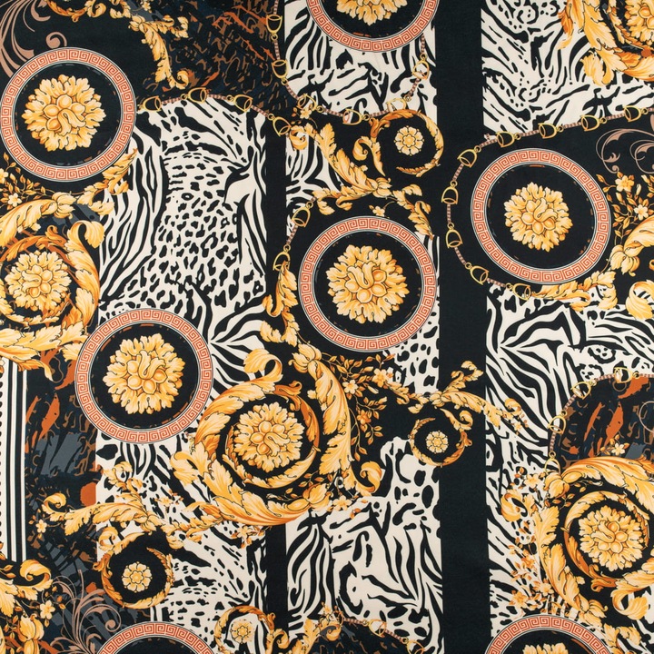 Tesatura pentru cusut fete de masa, perdele, rochii, taiata 150x50cm, Italian Culoare Negru