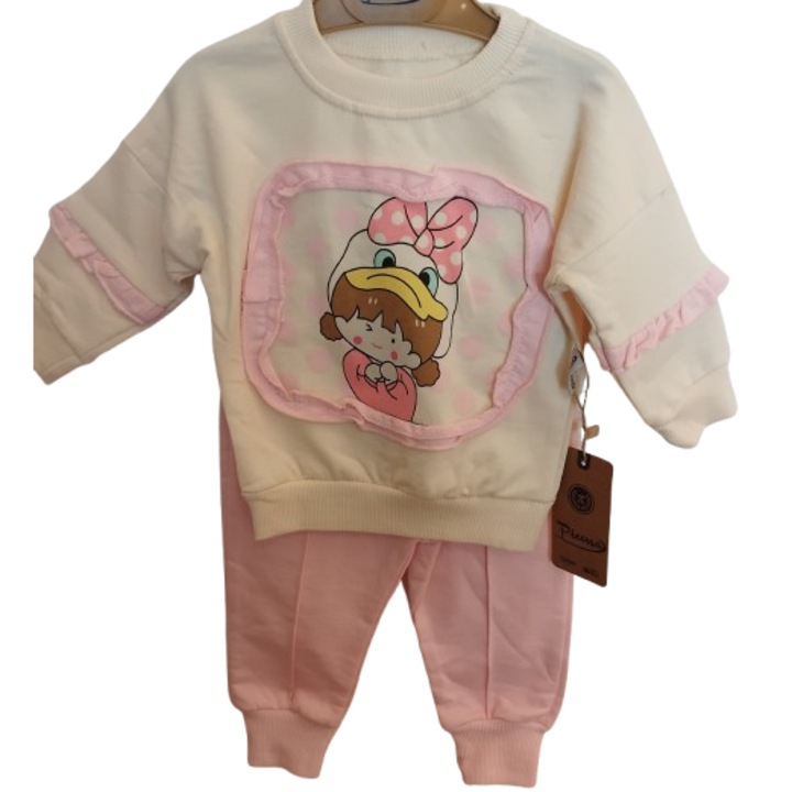 Детски комплект, Picossa, за момиче, 9/12 месеца, 74/80 сантиметра