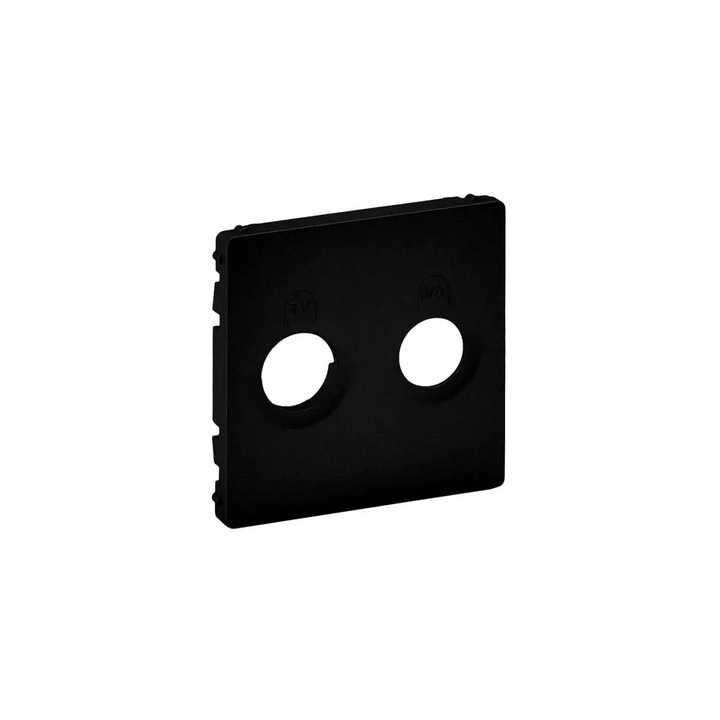 Prize TV-SAT Legrand Valena Life, 2 iesiri, culoare neagra