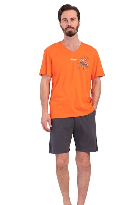 Pijamale barbati, Vienetta Man, model Outdoor Adventure