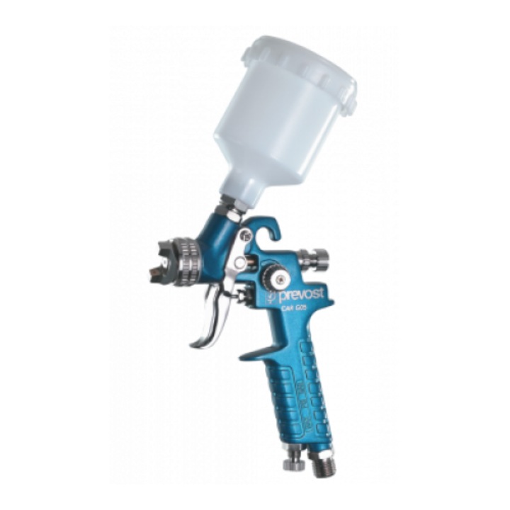 Pistol de vopsit pneumatic pentru retusuri, duza de 0, 8 mm cana sus 125 ml Prevos CAR G05