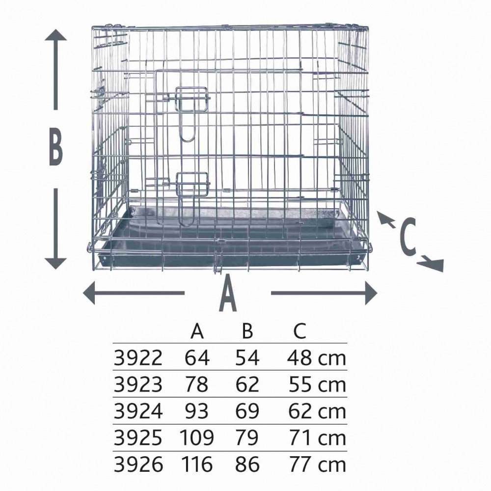 Cusca Metal Trixie 66 x 48 x 54 cm 3922 - eMAG.ro