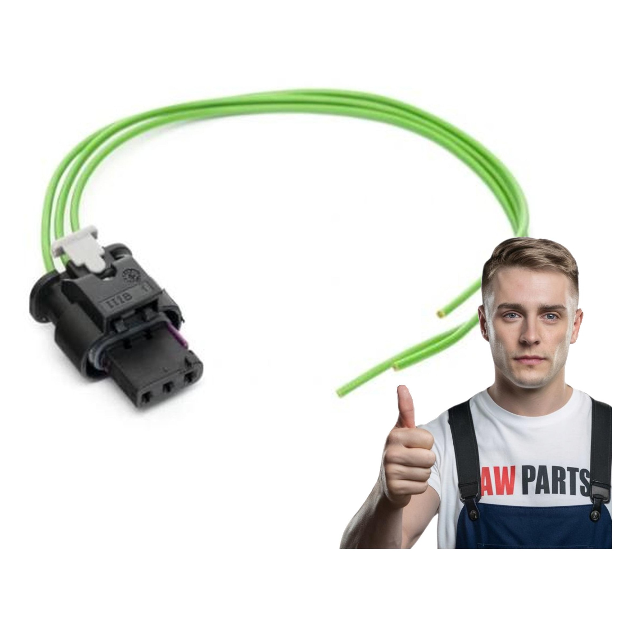 【seibe3087】 Conector, AWParts, Conector Cube, PDC Plug Harness 4F0973703, VW