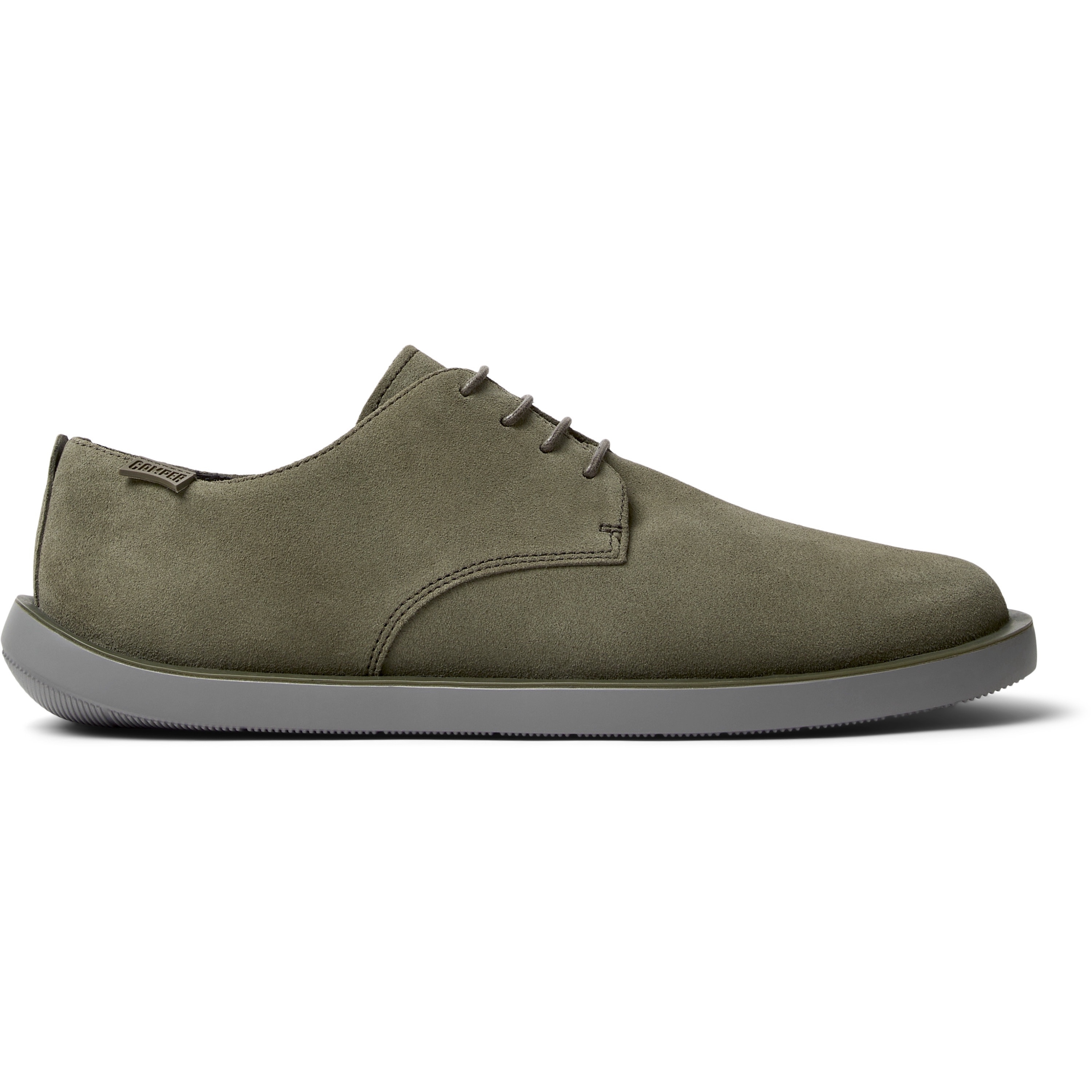 Camper, Pantofi derby de piele intoarsa Wagon, Verde, 40