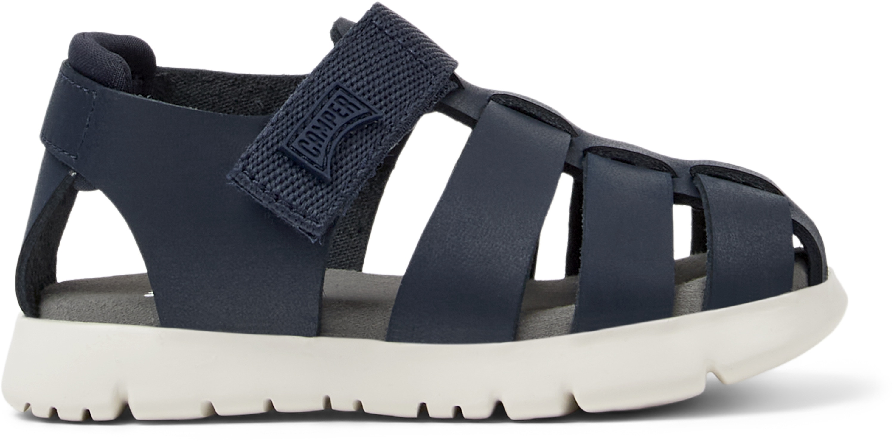 Camper, Sandale fisherman de piele Oruga 737, Bleumarin, 25 EU