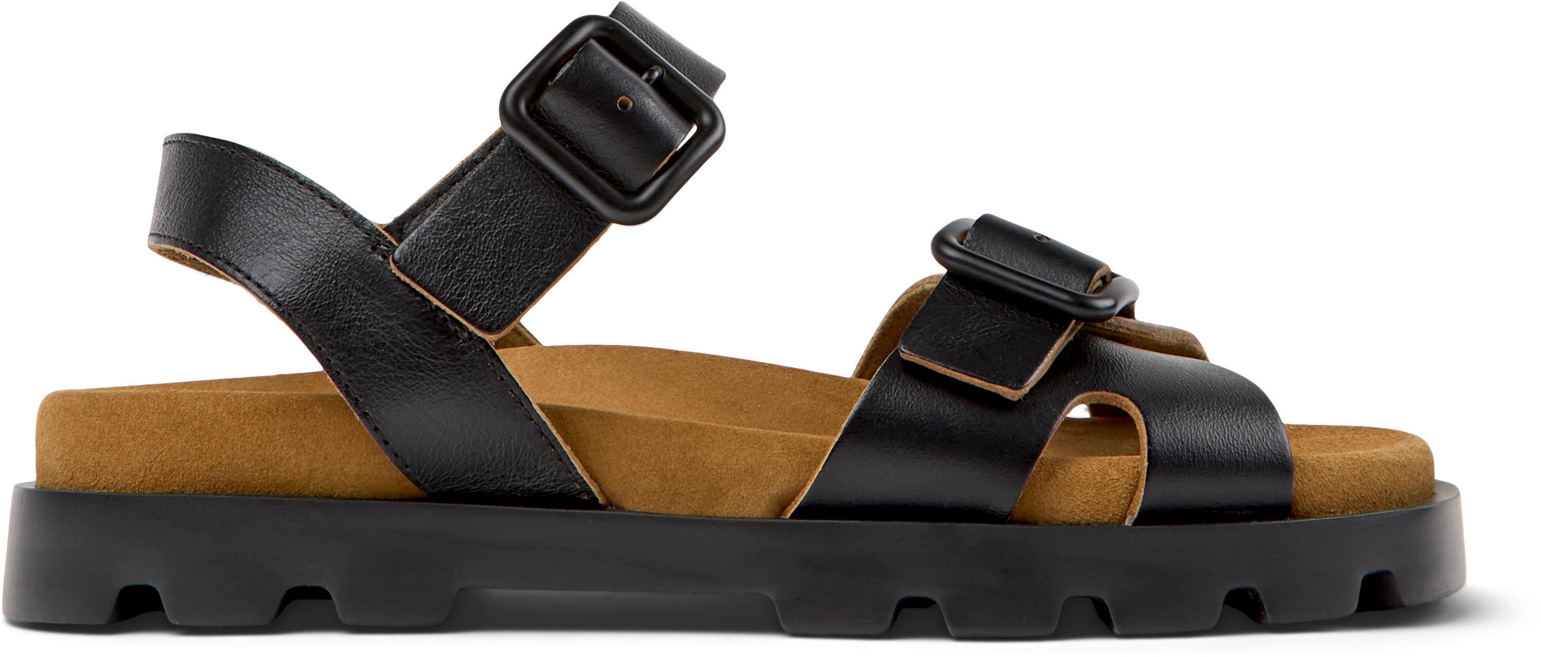 Camper, Sandale din piele Brutus, Negru, 41