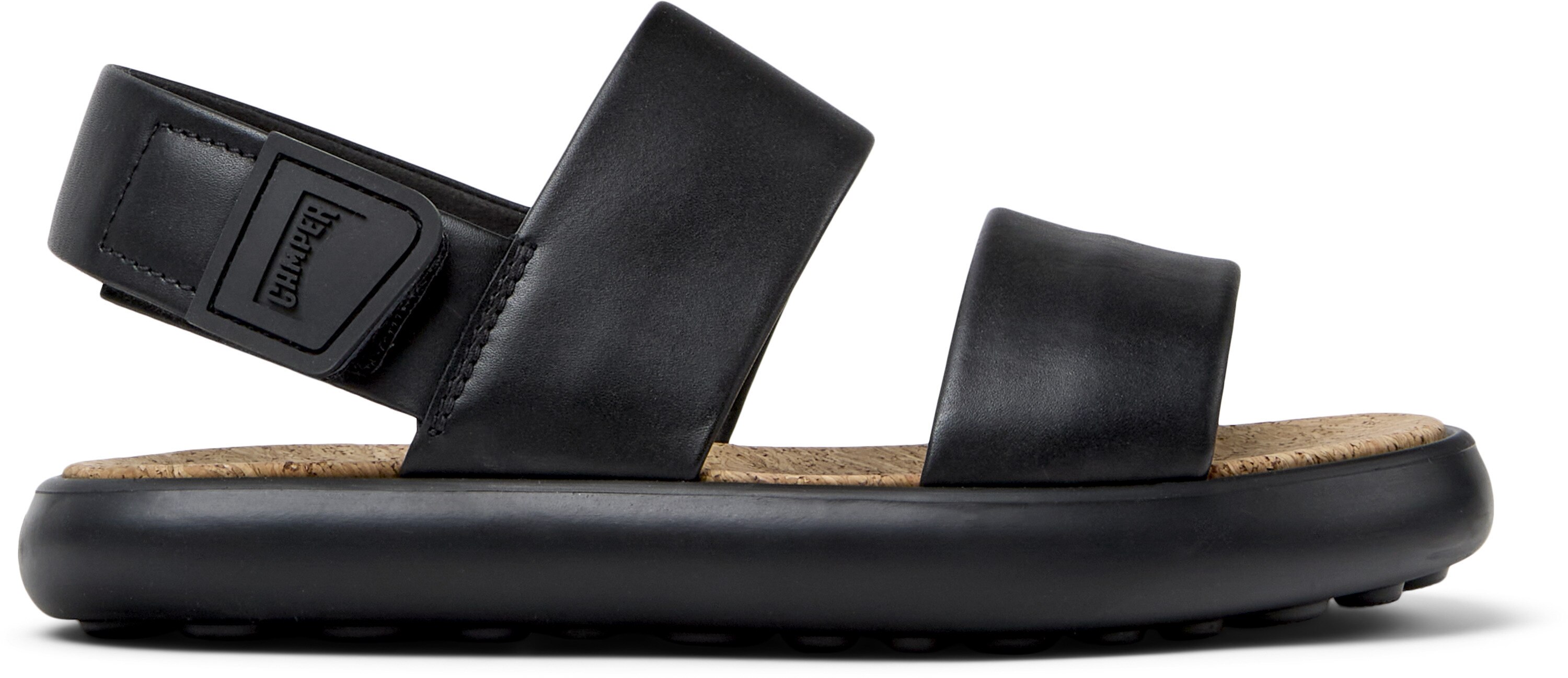 Camper, Sandale din piele Pelotas Flota, Negru, 37