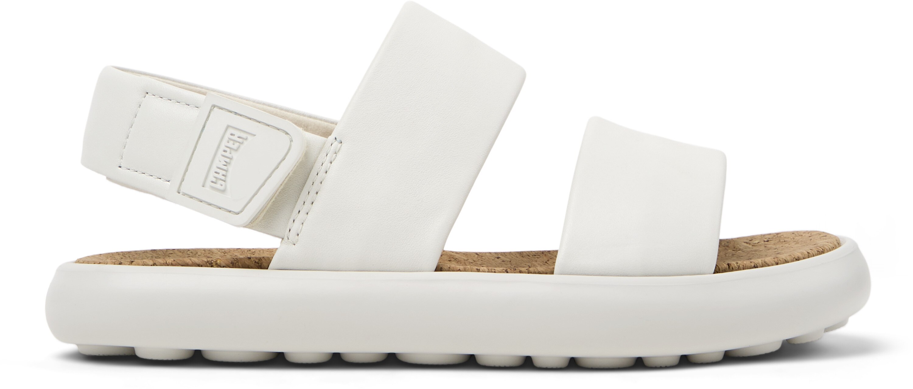 Camper, Sandale din piele Pelotas Flota, Alb, 36