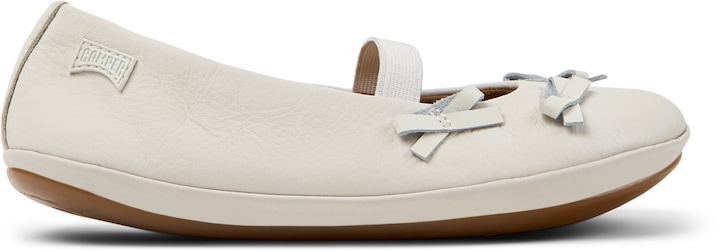 Camper, Balerini de piele Right Twins, Alb