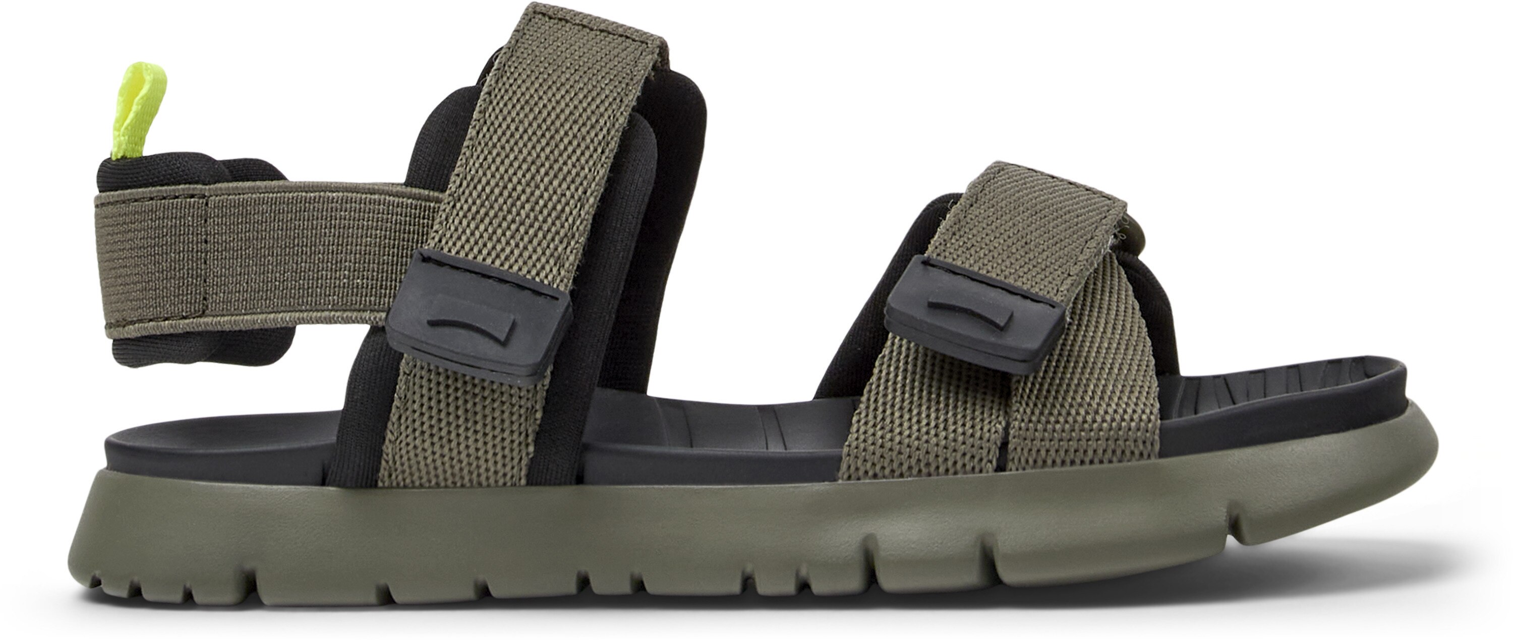 Camper, Sandale cu velcro Oruga, Verde, 31 EU