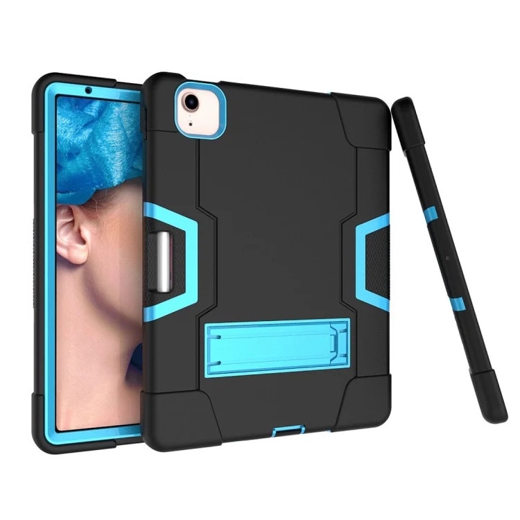 Husa tableta Pancerne pentru iPad Pro 12,9", cu suport si loc pentru rand, albastra, 3 piese