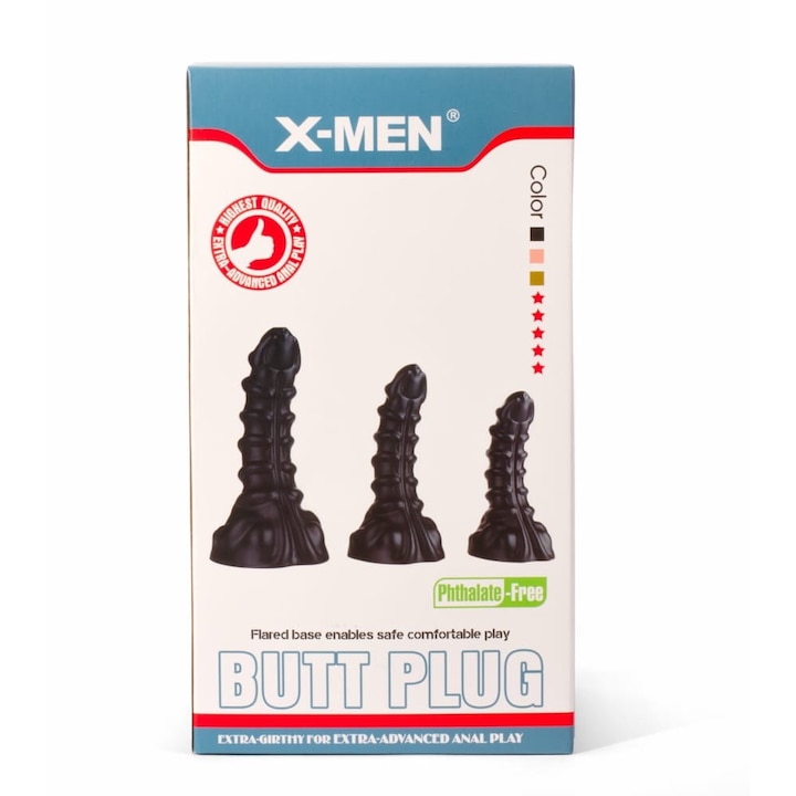 Monster Plug Dop anal X-MEN Monster Plug 3 M - eMAG.ro