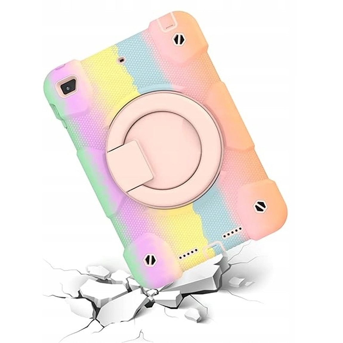 Husa pentru iPad Mini 5/4 7.9", 3 straturi, suport rotativ, loc pentru stylus, negru