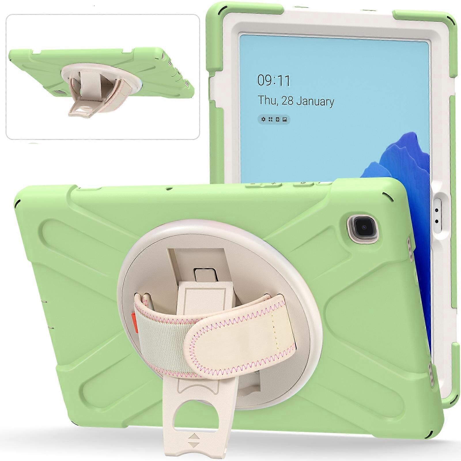 Husa pentru tableta, Galaxy Tab S7, 12,4", 3 straturi, verde, cu suport si curea ajustabila