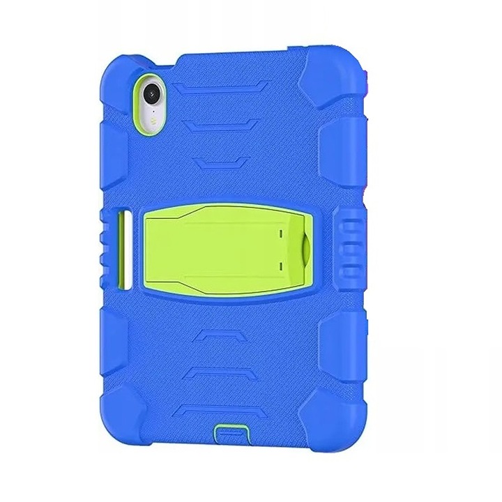 Etui pentru iPad Mini 6, pancerna, cu suport si loc pentru rysik, albastru, 8,3"