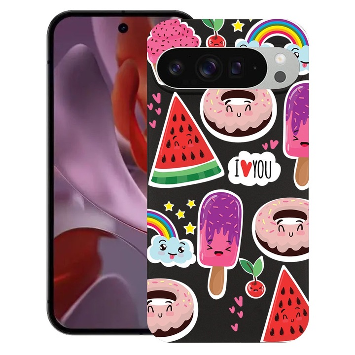 BestCase® Husa pentru Google Pixel 9 Pro XL, Summer Feeling, Slim Silicon 0.8MM, Antisoc, Protectie camera si ecran, 1926334 B 87
