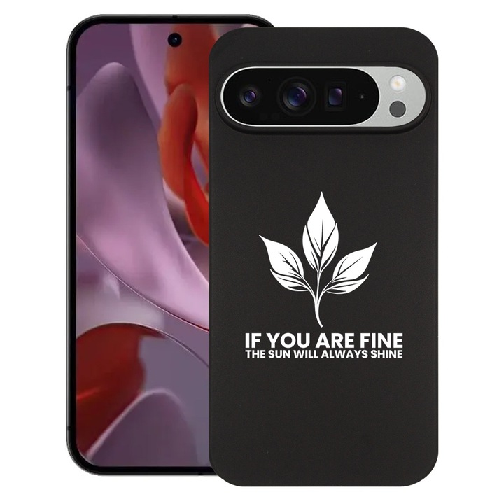 BestCase® Husa pentru Google Pixel 9 Pro XL, If you are fine, Slim Silicon 0.8MM, Antisoc, Protectie camera si ecran, 1926334 B 1470