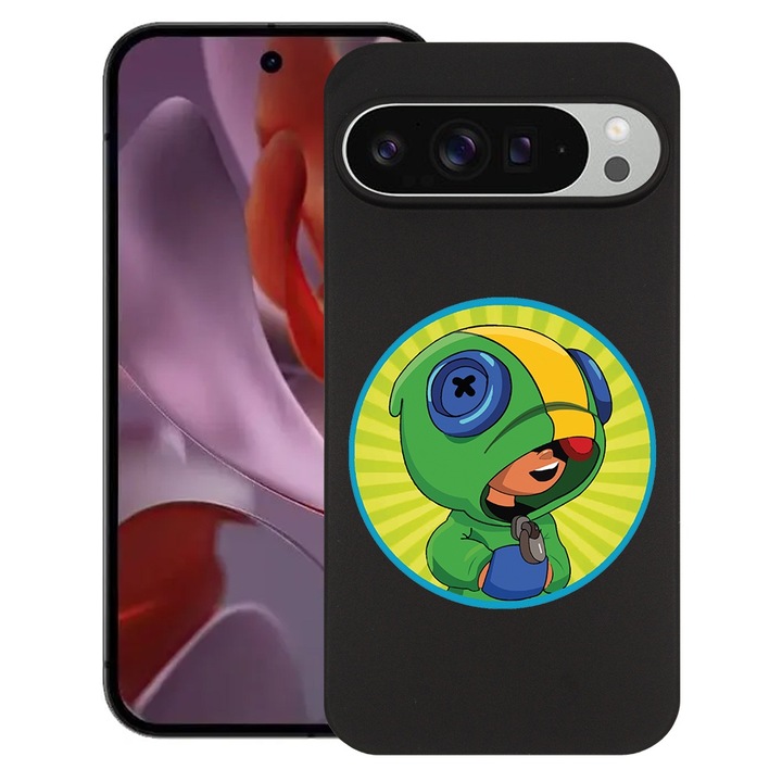 BestCase® Husa pentru Google Pixel 9 Pro XL, Brawl Stars, Slim Silicon 0.8MM, Antisoc, Protectie camera si ecran, 1926334 B 1609