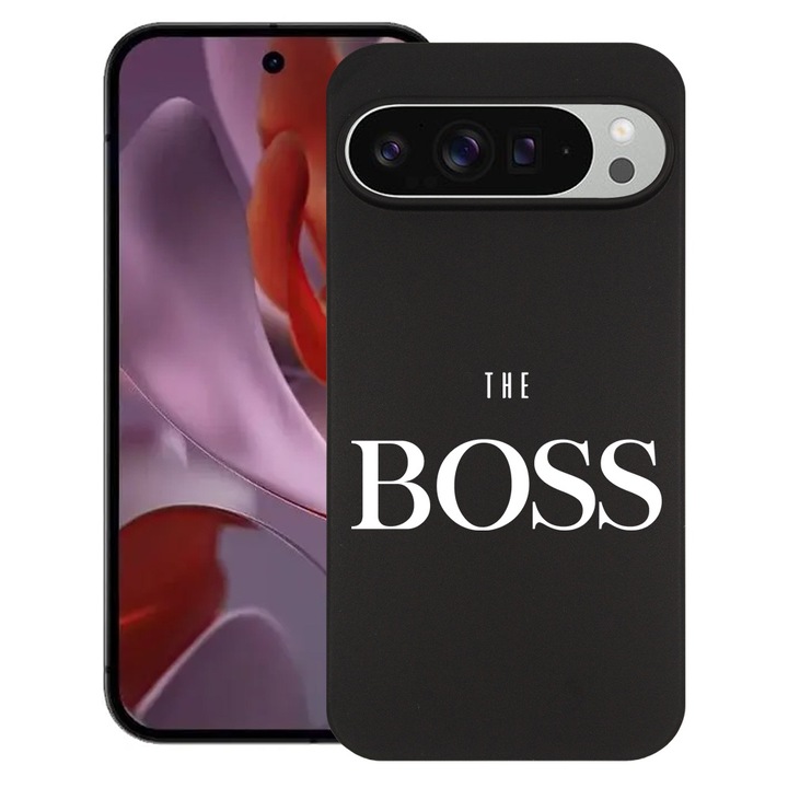 BestCase® Husa pentru Google Pixel 9 Pro XL, The Boss, Slim Silicon 0.8MM, Antisoc, Protectie camera si ecran, 1926334 B 1612